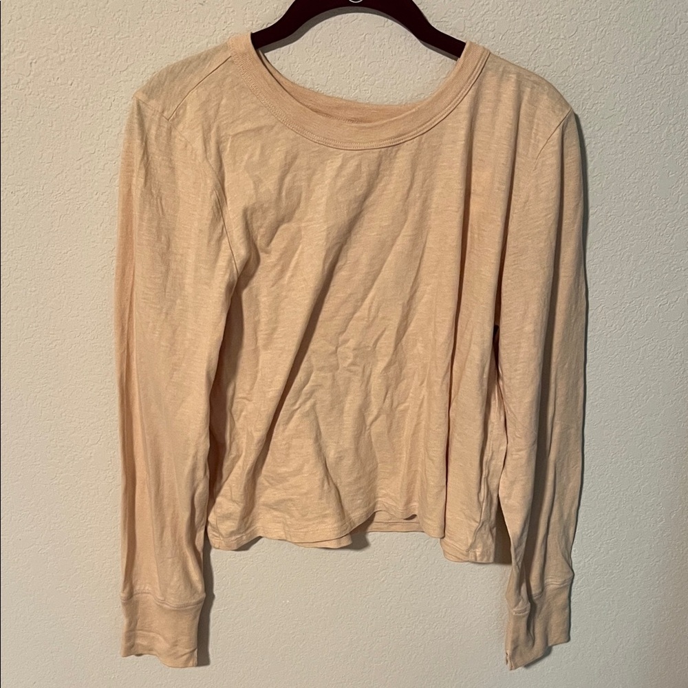 NWT Aerie Tan Long Sleeve shirt